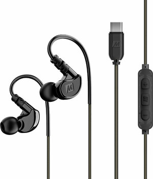 Hörlurar med öronsnäcka MEE audio M6 Sport USB-C Black - 1