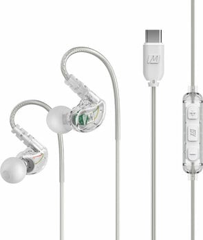 Sluchátka za uši MEE audio M6 Sport USB-C Clear - 1
