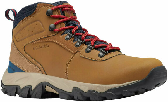 Pánske outdoorové topánky Columbia Men's Newton Ridge Plus II Waterproof Hiking Boot Light Brown/Red Velvet 41 Pánske outdoorové topánky - 1