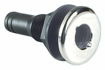 Vodní ventil, nalévací hrdlo Osculati Nylon seacock black 3/4ʺ stainless steel