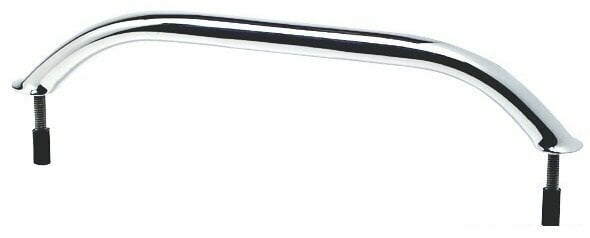 Segelzubehör Osculati Oval pipe handrail Stainless Steel external screws 220 mm