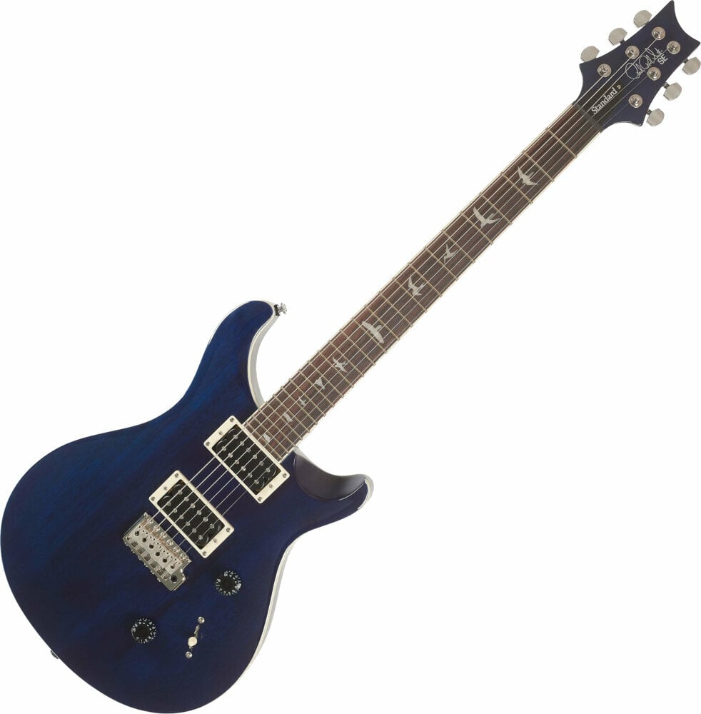 Elektrisk guitar PRS SE Standard 24 Violin Top Carve Translucent Blue