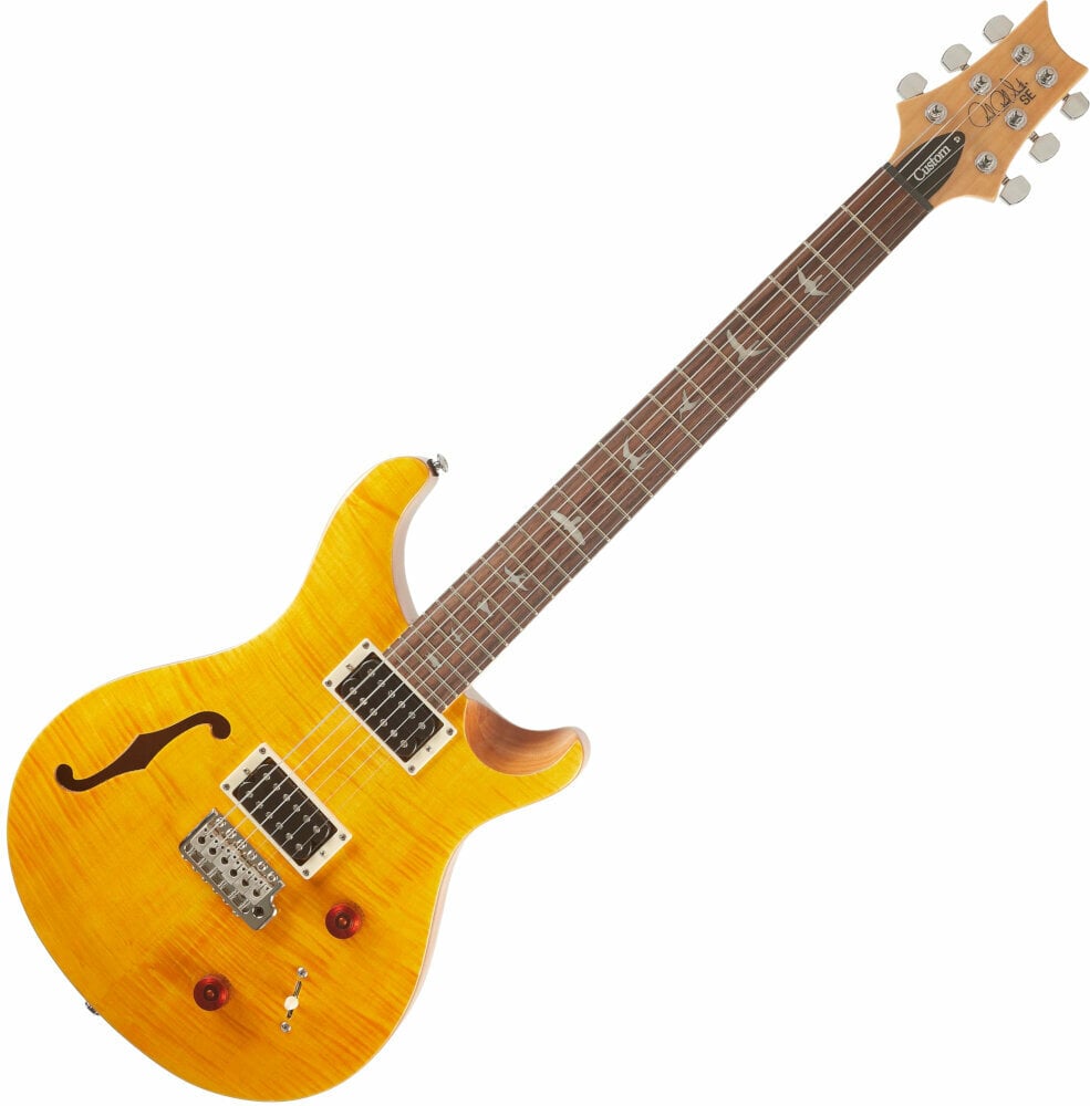 Električna gitara PRS SE Custom 22 Semi-Hollow Violin Top Carve Santana Yellow Električna gitara