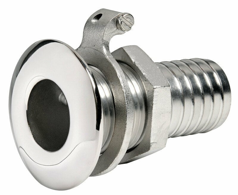 Boat Water Valve, Boat Filler Osculati Skin fitting Stainless Steel with Hose Adaptor 1 1/2''
