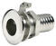 Accessori yacht Osculati Skin fitting Stainless Steel with Hose Adaptor 1 1/2''