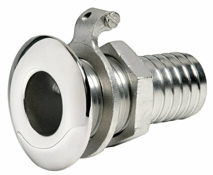 Vodní ventil, nalévací hrdlo Osculati Skin fitting Stainless Steel with Hose Adaptor 1/4'' - 1