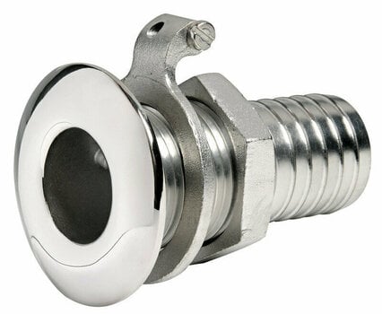 Boat Water Valve, Boat Filler Osculati Skin fitting Stainless Steel with Hose Adaptor 3/4'' - 1