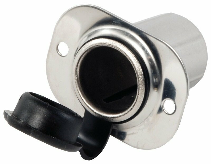Gniazdo do łodzi Osculati Socket for cellular phones or lighters Stainless Steel