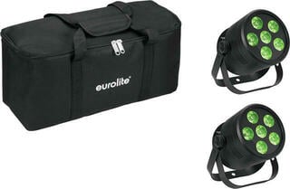 LED PAR Eurolite Set 2x LED Silent 6 QCL Floor Bl + Soft Bag LED PAR