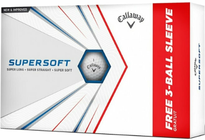Golf Balls Callaway Supersoft 2023 White 15 Balls Pack