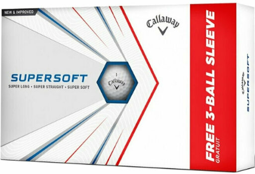Golfball Callaway Supersoft 2023 White 15 Balls Pack - 1