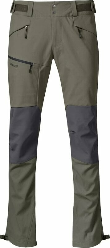 Outdoorové kalhoty Bergans Fjorda Trekking Hybrid Pants Green Mud/Solid Dark Grey S Outdoorové kalhoty
