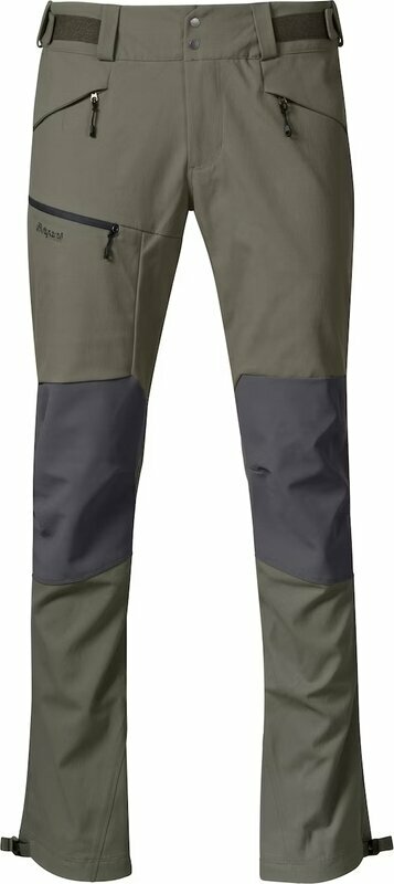 Nadrág Bergans Fjorda Trekking Hybrid Pants Green Mud/Solid Dark Grey XL Nadrág