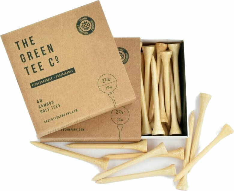 Golfové týčka Masters Golf Bamboo Natural Box Golfové týčka