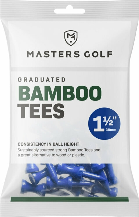 Stalak za golf lopticu - Tees Masters Golf Bamboo Graduated Tees 1 1/2 Bag 25pcs Blue