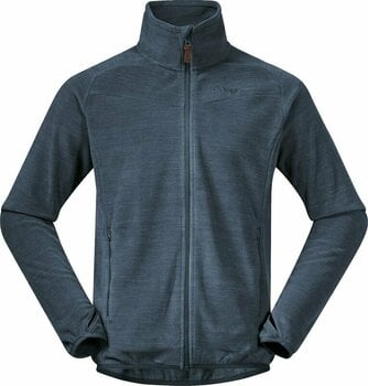 Outdoorhoodie Bergans Hareid Fleece Jacket NoHood Orion Blue S Outdoorhoodie - 1