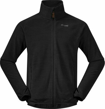 Bluza outdoorowa Bergans Hareid Fleece Jacket NoHood Black S Bluza outdoorowa - 1