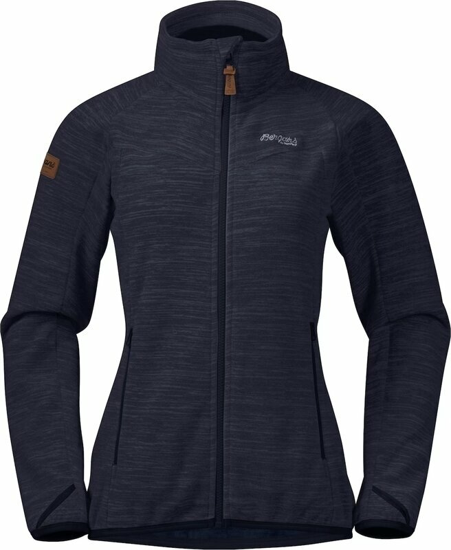 Bergans Pulóver Hareid Fleece W Jacket NoHood Dark Navy S