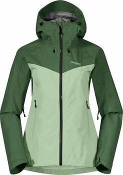 Outdoorjas Bergans Skar Light 3L Shell Jacket Women Light Jade Green/Dark Jade Green XS Outdoorjas - 1