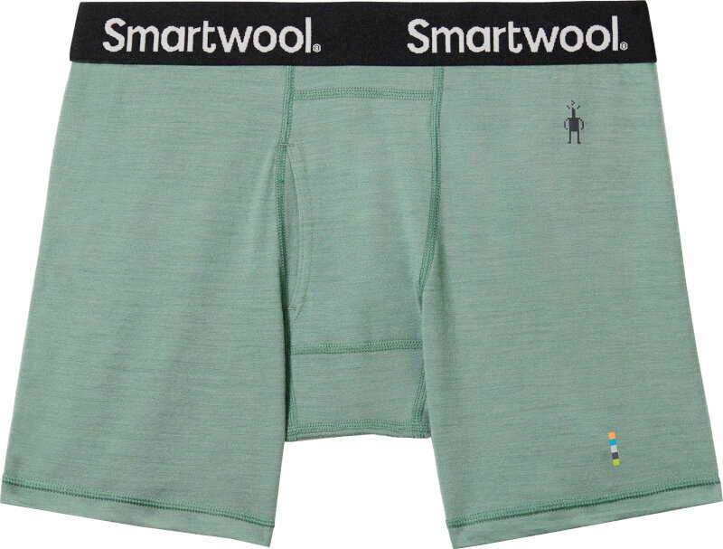 Sous-vêtements thermiques Smartwool Men's Merino Boxer Brief Boxed Sage XL Sous-vêtements thermiques
