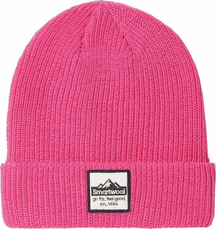 Zimowa czapka Smartwool Patch Beanie Power Pink Tylko jeden rozmiar Zimowa czapka