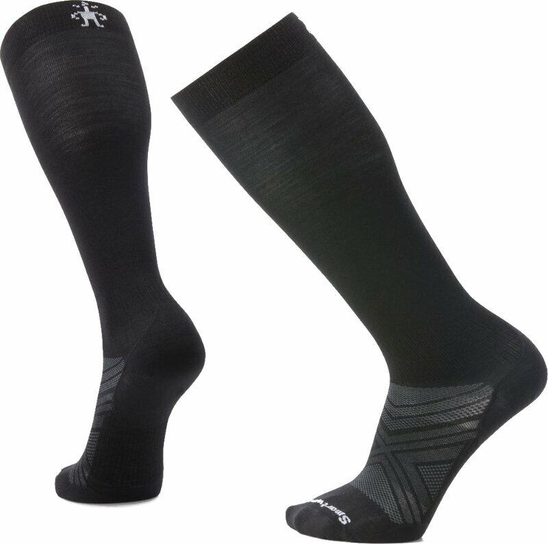 Ski-sokken Smartwool Ski Zero Cushion OTC Socks Black M Ski-sokken