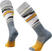 Lyžiarske ponožky Smartwool Ski Full Cushion Midnight Ski Pattern OTC Socks Pewter Blue M Lyžiarske ponožky