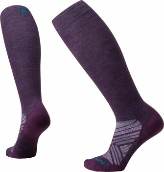 Ski Socks Smartwool Women's Ski Zero Cushion OTC Socks Purple Iris S Ski Socks - 1