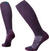 Șosete schi Smartwool Women's Ski Zero Cushion OTC Socks Purple Iris L Șosete schi