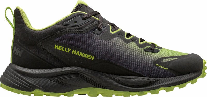 Ténis de corrida para trilhos Helly Hansen Men's Trail Wizard Trail Running Shoes Black/Sharp Green 44 Ténis de corrida para trilhos