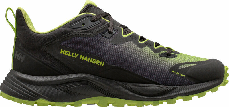 Zapatillas de trail running Helly Hansen Men's Trail Wizard Trail Running Shoes Black/Sharp Green 42,5 Zapatillas de trail running