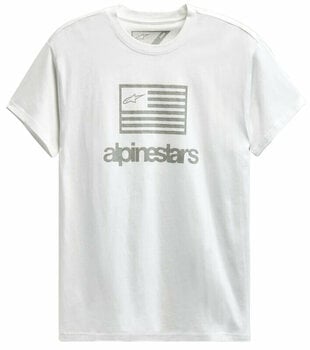 T-Shirt Alpinestars Flag Tee White 2XL T-Shirt - 1