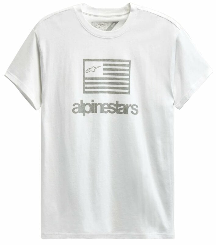 T-shirt Alpinestars Flag Tee White M T-shirt