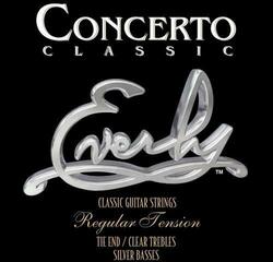 Найлонови струни за класическа китара Everly Medium Tie End Найлонови струни за класическа китара