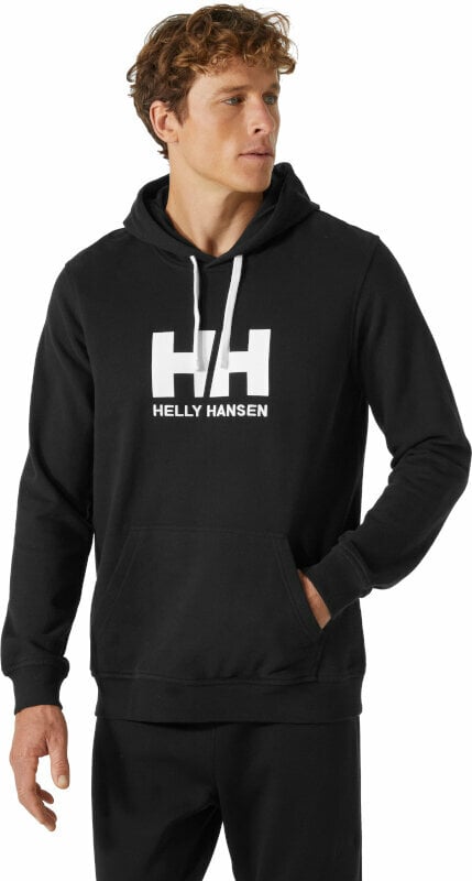 Kapuzenpullover Helly Hansen Men's HH Logo Kapuzenpullover Black 2XL