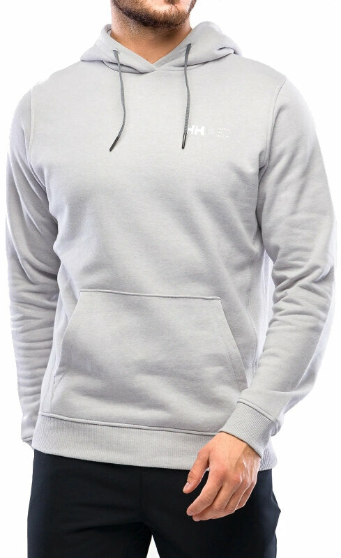 Helly Hansen Pulóver Men's F2F Organic Cotton Hoodie Grey Fog Melange XL