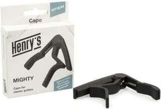 Capodastre pour guitare accoustique Henry's HCP10CBK Capodastre pour guitare accoustique