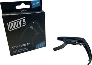 Capodastre pour guitare accoustique Henry's HCP20BK Capodastre pour guitare accoustique