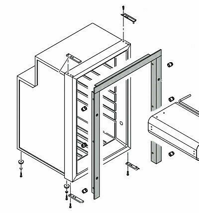 Prenosná chladnička Isotherm Frame 3-Side Flush Mounting Inox for CR65 Clean Touch