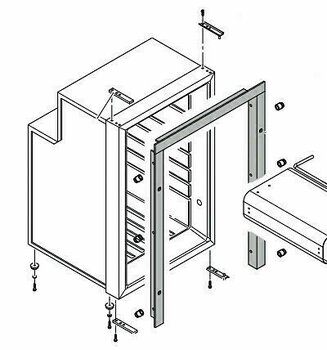 Хладилник Isotherm Frame 3-Side Flush Mounting Inox for CR65 Clean Touch - 1
