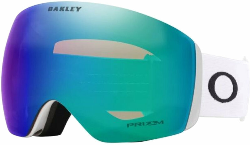 Ski Brillen Oakley Flight Deck L 7050D200 Matte White/Prizm Argon Iridium Ski Brillen