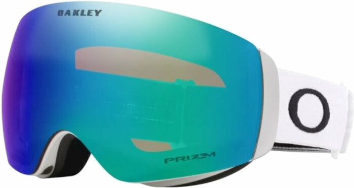 Ski Brillen Oakley Flight Deck M 7064D900 Matte White/Prizm Argon Iridium Ski Brillen
