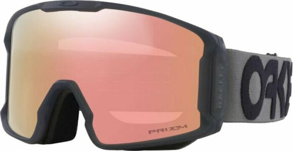 Ski Brillen Oakley Line Miner L 7070E801 Matte B1B Forged Iron/Prizm Rose Gold Iridium Ski Brillen - 1