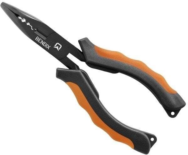 Риболовни клещи, ножици Delphin Multipurpose Pliers with a Bent Tip BENDIX 16 cm