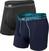 Sous-vêtements de sport SAXX Sport Mesh 2-Pack Boxer Brief Navy Digi Dna/Black M Sous-vêtements de sport