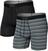 Fitness-undertøj SAXX Quest 2-Pack Boxer Brief Sunrise Stripe/Black II 2XL Fitness-undertøj
