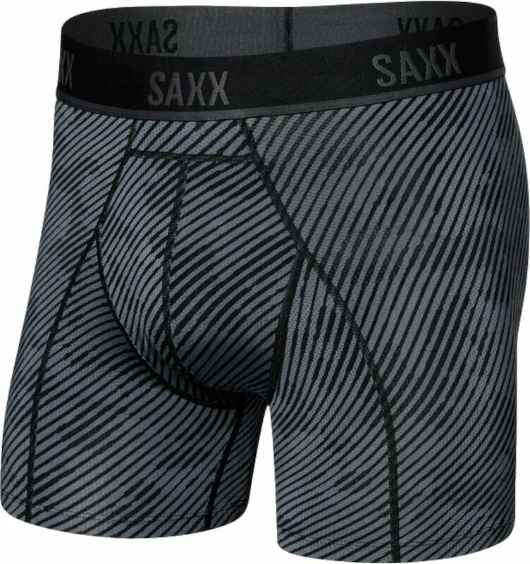 Levně SAXX Kinetic Boxer Brief Optic Camo/Black 2XL Fitness spodní prádlo