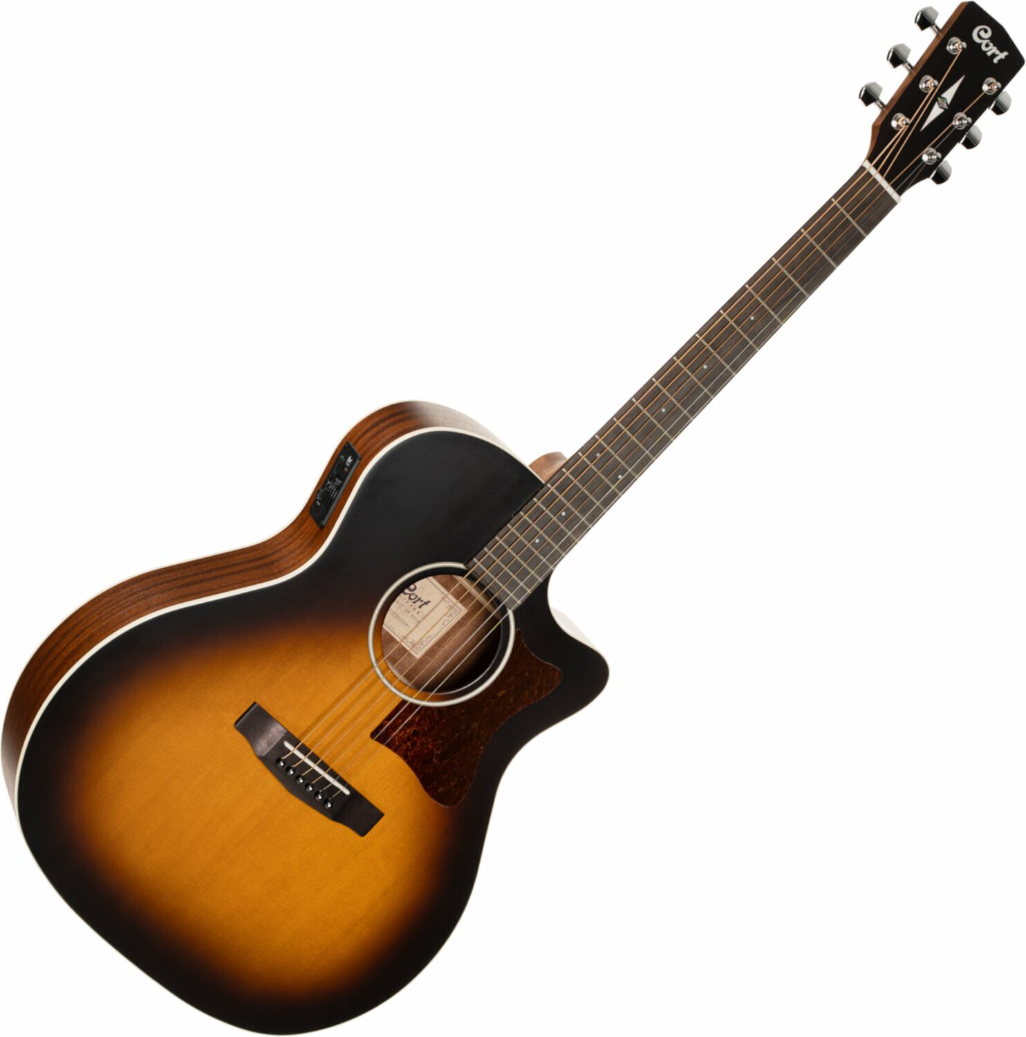 elektroakustisk guitar Cort GA1E Open Pore Sunburst
