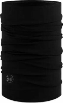 Colsjaal Buff Merino Midweight Neckwear Solid Black UNI Colsjaal - 1