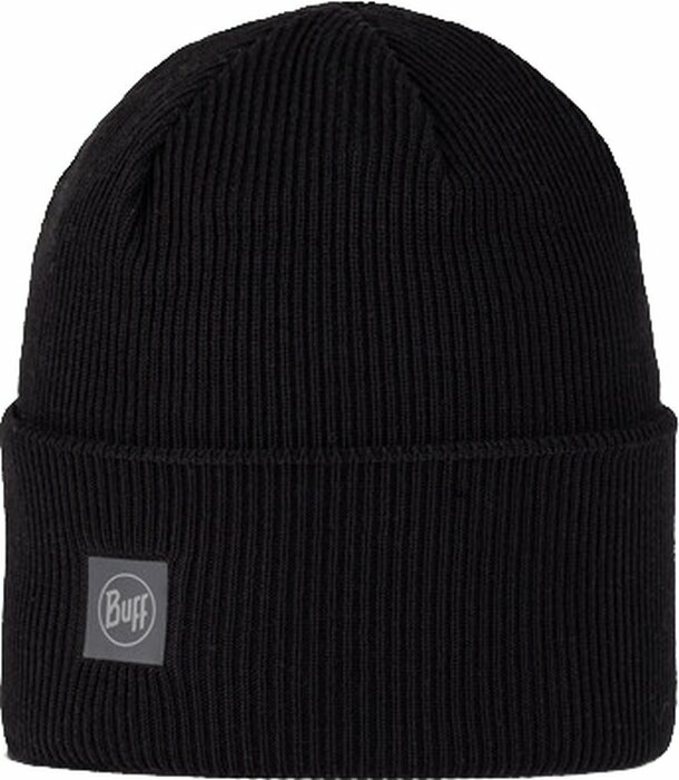 Zimowa czapka Buff Crossknit Beanie Solid Black UNI Zimowa czapka